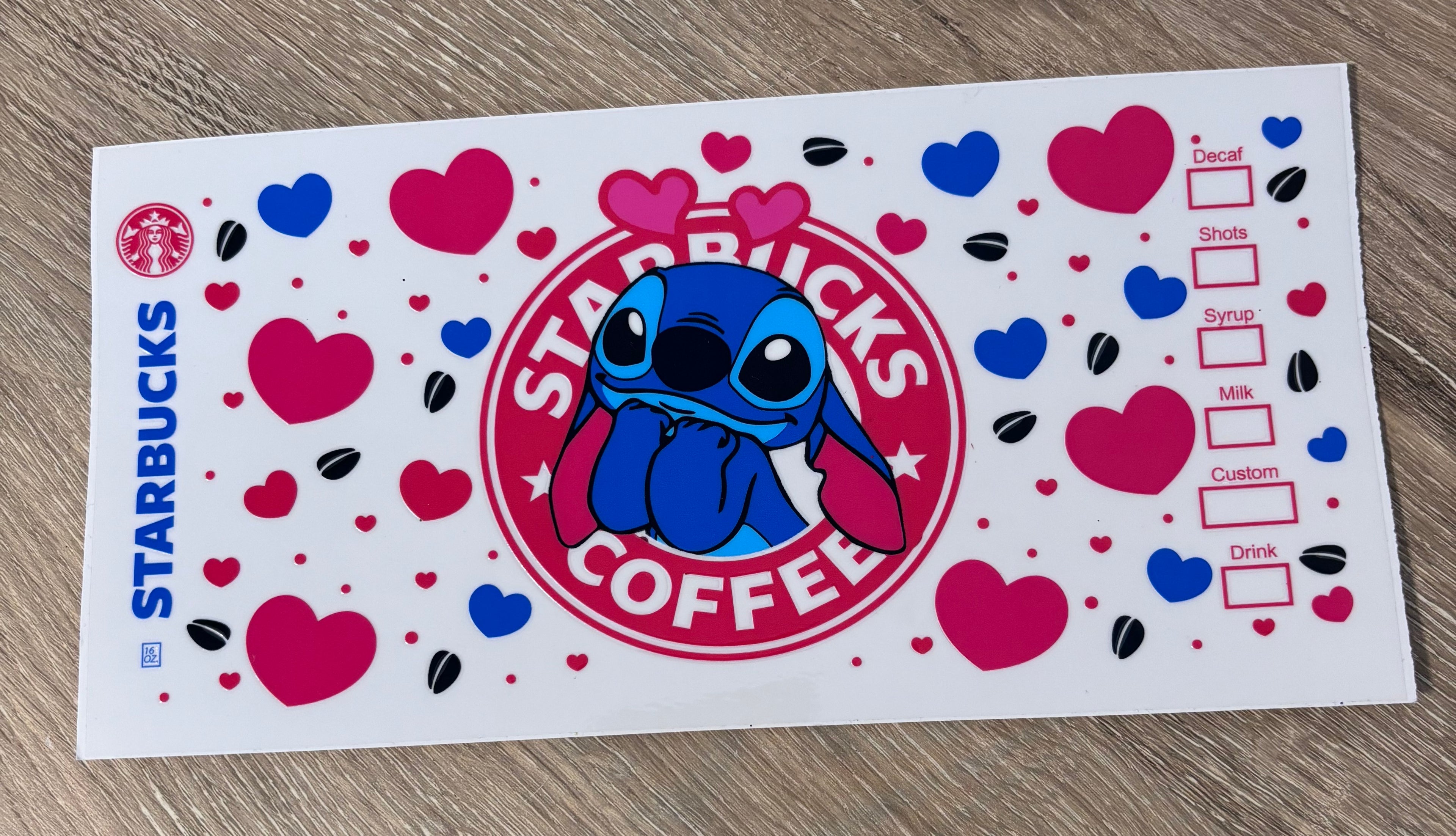 Pink and Blue Hearts Stitch