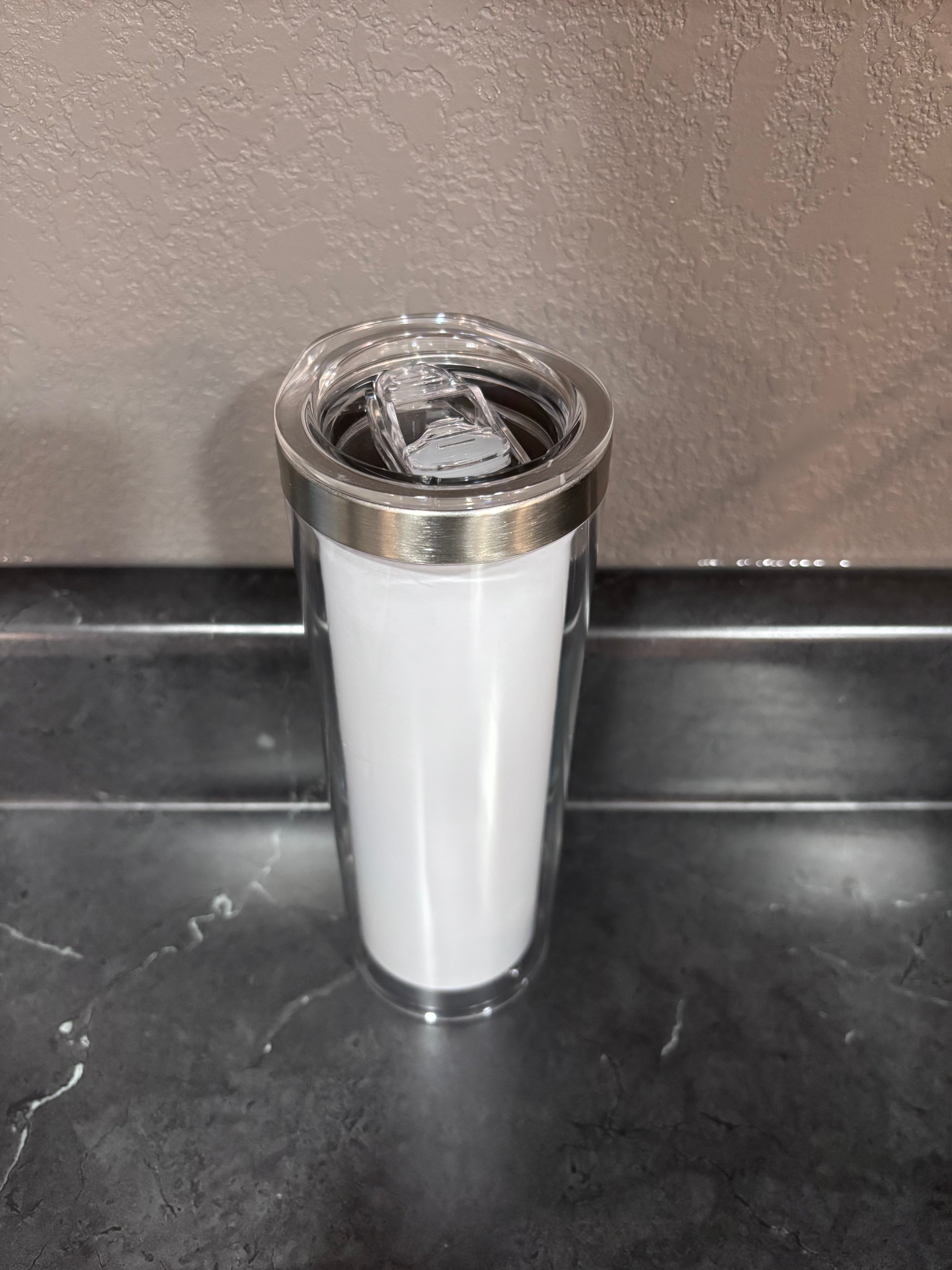 20 oz Insulated Skinny Snowglobe Tumbler
