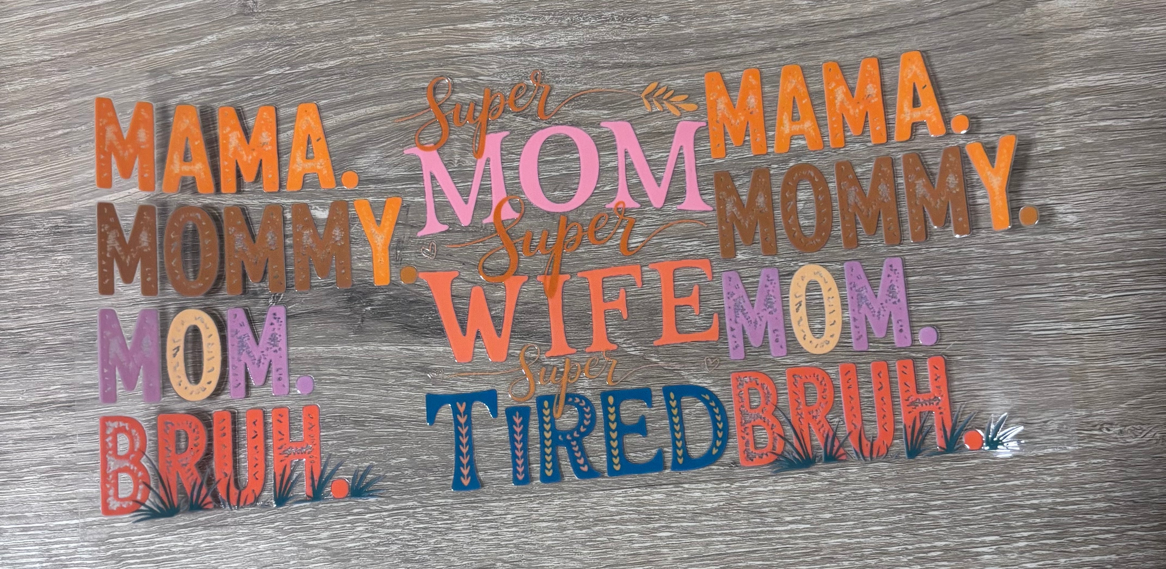 Mama, mommy, mom, bruh